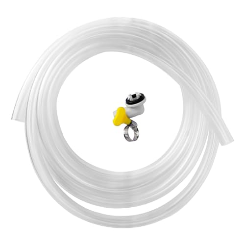 Gerinkoken エアコン ドレンホース 除湿機 排水ホース エアコン 密封管 ポータブルエアコン用窓用キット ACドレンパイプ交換ドレンパイプ付き 窓の空気条件ユニット部品に適用